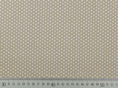 Baumwollstoff kleine Sterne Mini Stars, wei� hellbeige