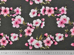 Jersey Kirschbl�ten, rosa graubraun