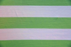 Jersey Blockstreifen 6 cm, wei� hellgr�n