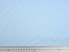 Baumwollstoff Quadrate Squares, hellblau