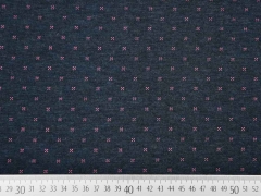 Gesteppter Jersey Doubleface, rosa dunkelblau