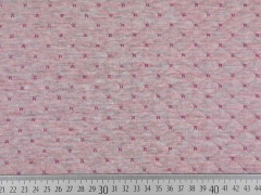 RESTST�CK 75 CM Gesteppter Jersey Doubleface, rosa