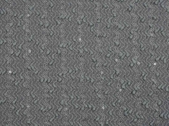 Strickstoff mit Struktur & Pailletten, grau