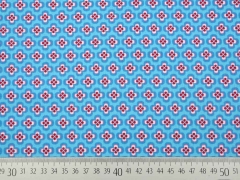 BW kleine Retroblumen, t�rkis