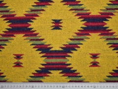 Jacquard Inkalook Jackenstoff, senfgelb