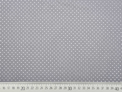 Baumwollstoff Petite Dots kleine Punkte, grau