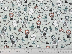 Jersey Zirkustiere, mint meliert