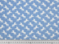 Leichter Jeans Einh�rner, weiss jeansblau