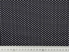 Baumwollstoff kleine Sterne Mini Stars, wei� schwarz