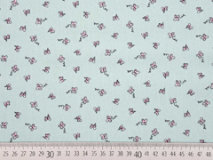 Baumwolle Popelin Schmetterling, mint