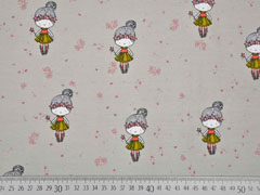 Jersey Fee m. Zauberstab Glitzer, grau