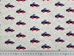 Steppjersey Bagger, ecrue meliert