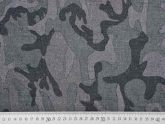 wasserabweisender Stoff Outdoor Camouflage, grau