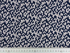 Jacquard Jersey Pfeilspitzen, dunkelblau ecrue