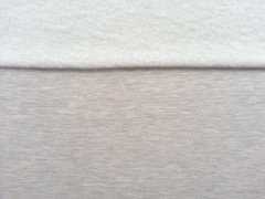 angerauter Sweat Melange - hellbeige