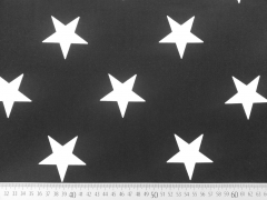 BW Sterne 5cm - wei� auf schwarz