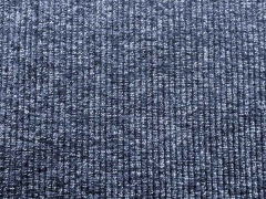 gerippter Strick mit leichten Fransen, blau