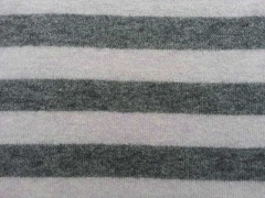 Wollstrick mit Mohair Blockstreifen, hellrosa grau