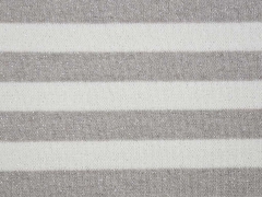 Glitzer Strickstoff Streifen 2 cm, taupe wei�