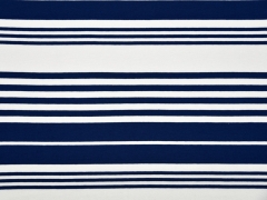 Viskose Jersey versch. Streifen, dunkelblau wei�