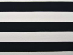 Jersey Blockstreifen 6,5 cm, schwarz-wei�