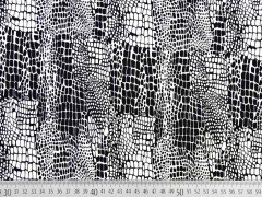 Viskose Jersey Animal Print, schwarz wei�