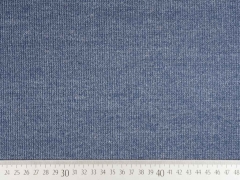 Doubleface Velour/Strick, dunkles jeansblau melange