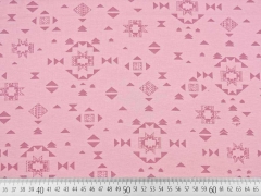 Sweatstoff French Terry Tribal Signs, altrosa