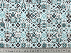 BW Fliesenmuster, mint grau