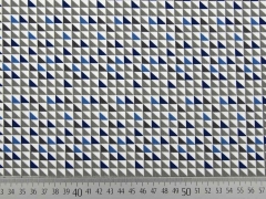 BW kleine Dreiecke, jeansblau  grau