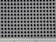 Bengalin Flechtmuster schwarz weiss