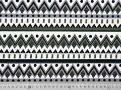 Jersey  Inka Look Zick Zack, grau khaki