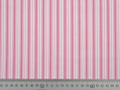 Baumwolle Streifen, rosa-wei�