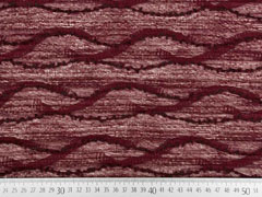 Strickstoff Wellen mit Struktur, bordeauxrot