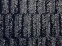 Pelzimitat Federstruktur, schwarz Goldglitzer