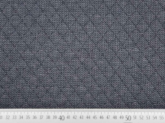 gesteppter Jacquard Jersey Rauten, dunkelblau