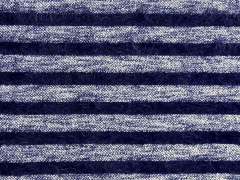gestreifter Fransenstrick, dunkelblau