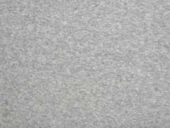 weicher Baumwollfleece, hellgrau melange