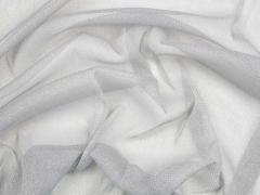 RESTST�CK 35 CM Elastischer weicher T�ll mit Glitzer, hellgrau