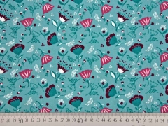 Feincord Kelchblumen, altmint