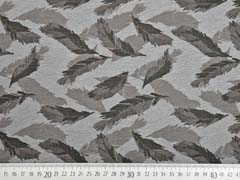 Jersey Federn, taupe grau melange