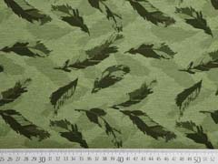 Jersey Federn, khaki melange