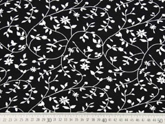 Viskose Bl�tter Ranken,  schwarz