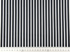 Baumwollsatin Streifen l�ngs schwarz wei�