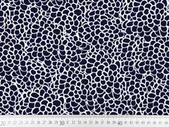 Blusenstoff Crepe Kringel, dunkelblau