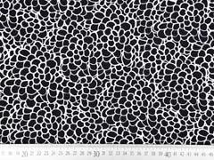 Blusenstoff Crepe Kringel, schwarz