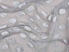 T�ll mit Glitzerpunkten Sparkling Dots hellgrau