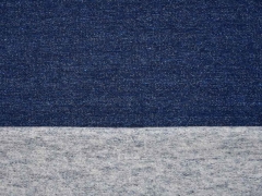 Sweat angeraut, indigoblau meliert