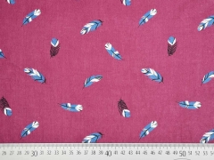 Feincord kleine Federn, dunkles altrosa