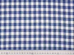 weicher Jeansstoff Karomuster, jeansblau